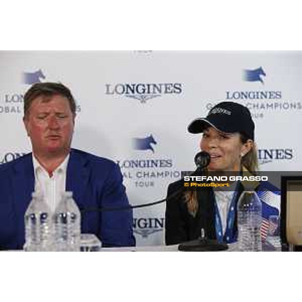 LGCT of Miami Beach - Press conference - Jan Tops (President of LGCT and co-founder of GCL), Edwina Tops-Alexander (AUS) - Miami Beach, - 8 April 2018 - ph.Stefano Grasso/LGCT