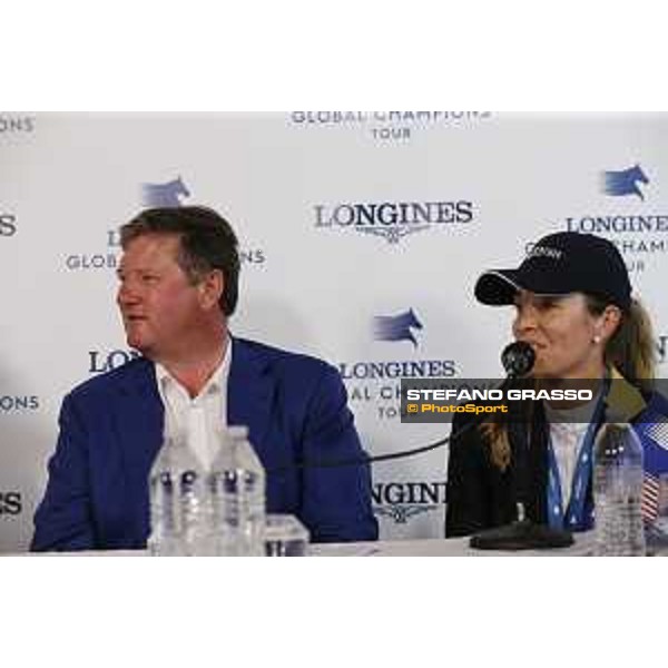 LGCT of Miami Beach - Press conference - Jan Tops (President of LGCT and co-founder of GCL), Edwina Tops-Alexander (AUS) - Miami Beach, - 8 April 2018 - ph.Stefano Grasso/LGCT