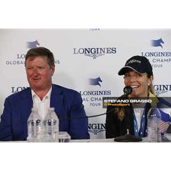 LGCT of Miami Beach - Press conference - Jan Tops (President of LGCT and co-founder of GCL), Edwina Tops-Alexander (AUS) - Miami Beach, - 8 April 2018 - ph.Stefano Grasso/LGCT