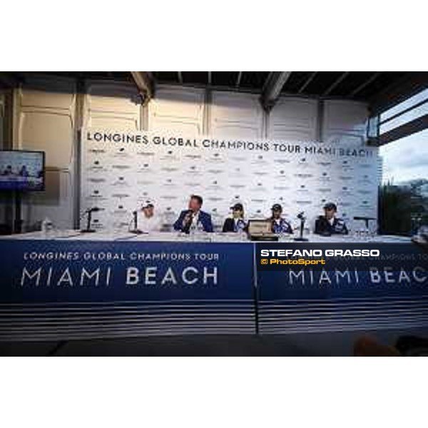 LGCT of Miami Beach - Press conference - Scott Brash (GBR), Jan Tops (President of LGCT and co-founder of GCL), Edwina Tops-Alexander (AUS), Bassem Hassan Mohammed (QAT), Darragh Kenny (IRL) - Miami Beach, - 8 April 2018 - ph.Stefano Grasso/LGCT