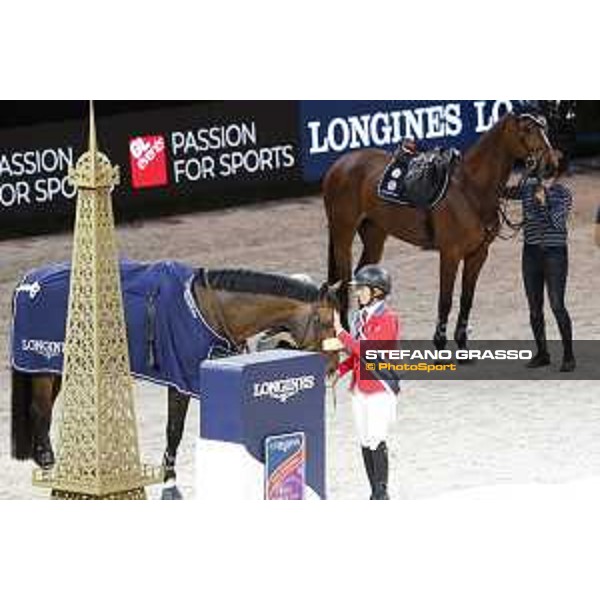 Bezzie Madden on Breitling LS wins the Longines FEI World Cup Jumping Final Paris Bercy 15th April 2018 Ph.Stefano Grasso