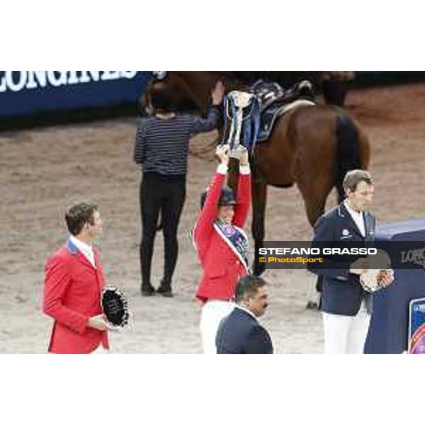 Bezzie Madden on Breitling LS wins the Longines FEI World Cup Jumping Final Paris Bercy 15th April 2018 Ph.Stefano Grasso