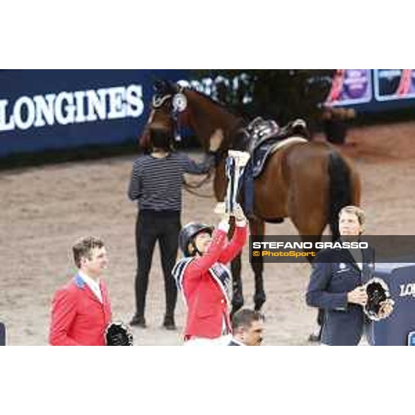 Bezzie Madden on Breitling LS wins the Longines FEI World Cup Jumping Final Paris Bercy 15th April 2018 Ph.Stefano Grasso