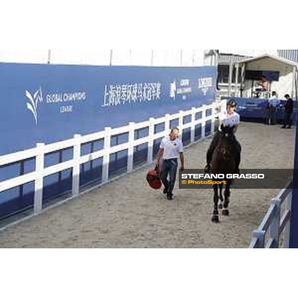 LGCT of Shanghai - Warm up - Scott Brash (GBR) on Hello Mr President - Shanghai, - 19 April 2018 - ph.Stefano Grasso/LGCT