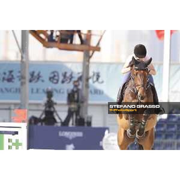 LGCT of Shanghai - Warm up - Edwina Tops-Alexander (AUS) on Inca van T Vianahof - Shanghai, - 19 April 2018 - ph.Stefano Grasso/LGCT
