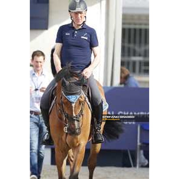 LGCT of Shanghai - Warm up - Ludger Beerbaum (GER) on Cool Down 7 - Shanghai, - 19 April 2018 - ph.Stefano Grasso/LGCT