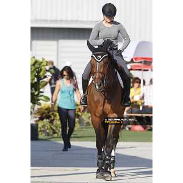 LGCT of Shanghai - Warm up - Emily Moffitt (GBR) on Tipsy du Terral - Shanghai, - 19 April 2018 - ph.Stefano Grasso/LGCT