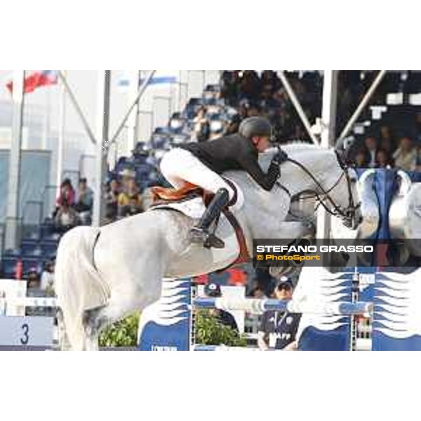 LGCT of Shanghai - Grand Prix - Jerome Guery (BEL) on Garfield de Tiji Des Templiers - Shanghai, - 21 April 2018 - ph.Stefano Grasso/LGCT