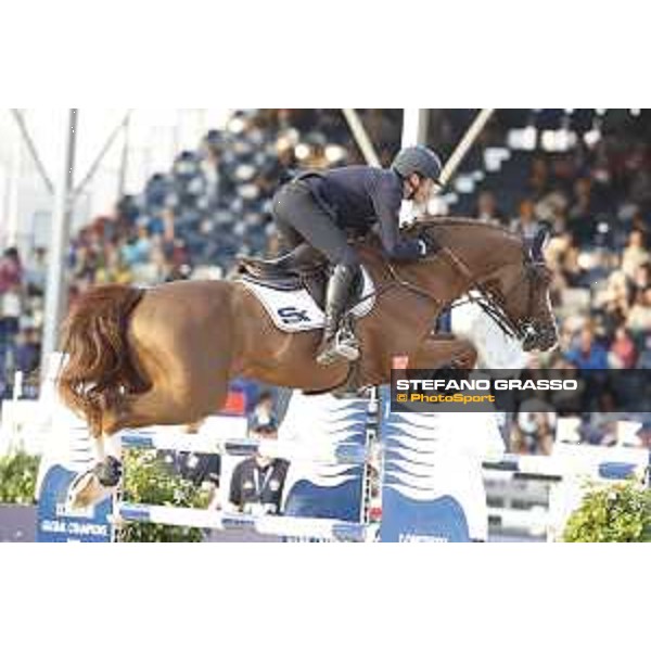 LGCT of Shanghai - Grand Prix - Lorenzo de Luca (ITA) on Halifax van het Kluizebos - Shanghai, - 21 April 2018 - ph.Stefano Grasso/LGCT