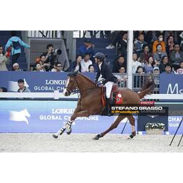 LGCT of Shanghai - Grand Prix - Simon Delestre (FRA) on Gain Line - Shanghai, - 21 April 2018 - ph.Stefano Grasso/LGCT