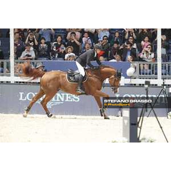 LGCT of Shanghai - Class 6 - Karel Cox (BEL) on Dublin van Overis - Shanghai, - 22 April 2018 - ph.Stefano Grasso/LGCT