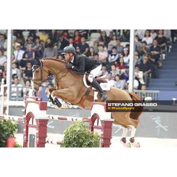 LGCT of Shanghai - Class 6 - Jerome Guery (BEL) on Celvin - Shanghai, - 22 April 2018 - ph.Stefano Grasso/LGCT