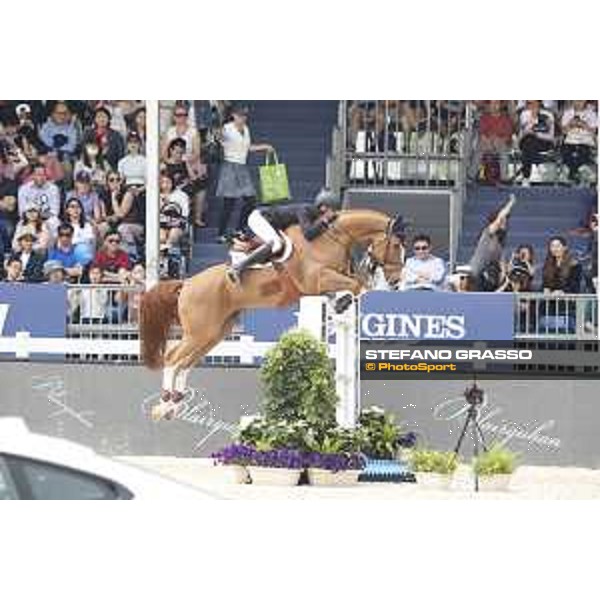 LGCT of Shanghai - Class 6 - Jerome Guery (BEL) on Celvin - Shanghai, - 22 April 2018 - ph.Stefano Grasso/LGCT