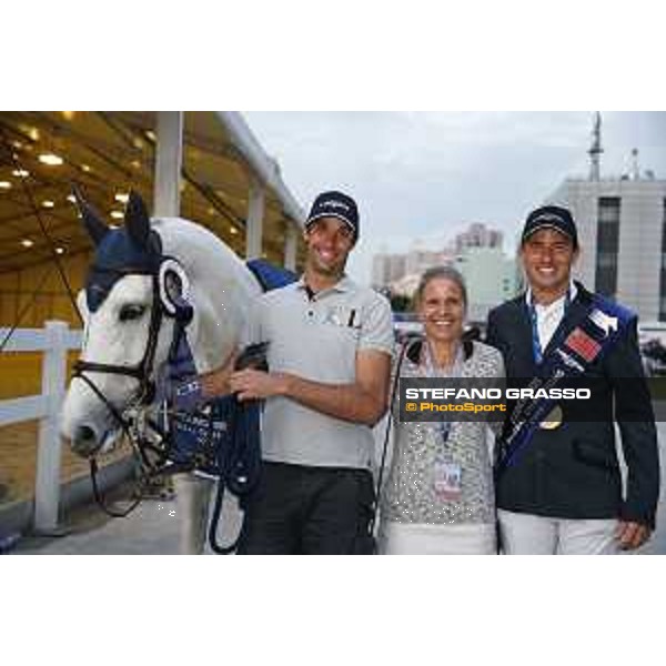 LGCT of Shanghai - Prize giving ceremony - Gregory Wathelet, Judith Goelkel - Shanghai, - 21 April 2018 - ph.Mario Grassia/LGCT