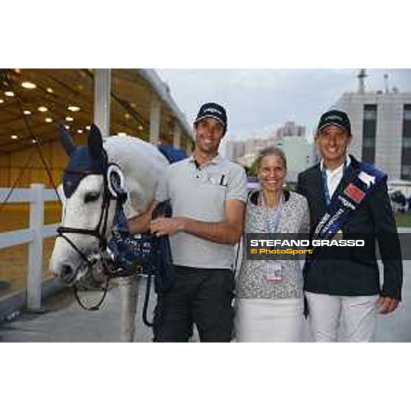 LGCT of Shanghai - Prize giving ceremony - Gregory Wathelet, Judith Goelkel - Shanghai, - 21 April 2018 - ph.Mario Grassia/LGCT