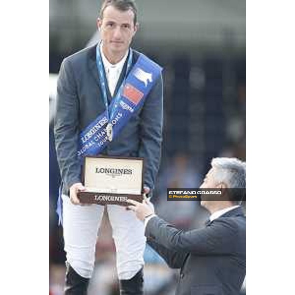 LGCT of Shanghai - Prize giving ceremony - Gregory Wathelet, Dennis Li, Longines watch - Shanghai, - 21 April 2018 - ph.Mario Grassia/LGCT