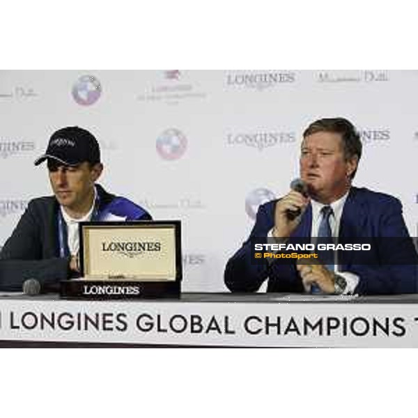 LGCT of Shanghai - Press conference - Gregory Wathelet (BEL), Jan Tops (President of LGCT and co-founder of GCL) - Shanghai, - 21 April 2018 - ph.Stefano Grasso/LGCT