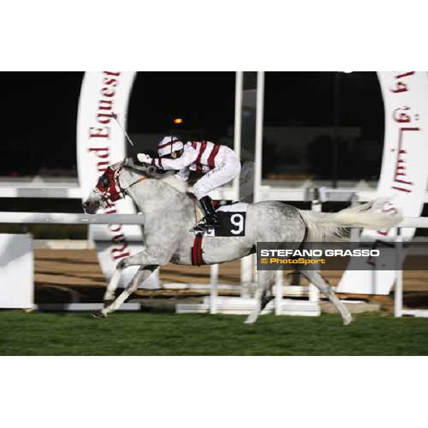 David Bouland on Maleehah wins the Gulf Cup - GCC Bred Pure Arabians - Doha, 27th febr. 2008 ph.Stefano Grasso