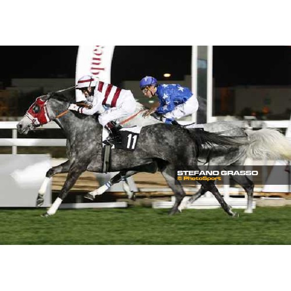 David Bouland on Al Dahma lands the Qatar International Cup beating Mared Al Sahra Doha, Al Ryyan Park, 28th febr. 2008 ph. Stefano Grasso