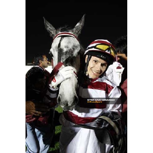 David Bouland with Al Dahma after winning the Qatar International Trophy Doha, Al Rayyan Park, 28th febr. 2008 ph. Stefano Grasso