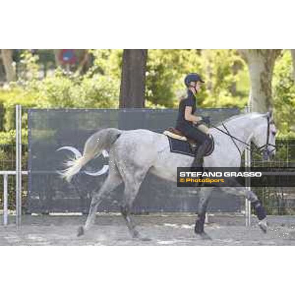 LGCT of Madrid - Warm up - Evelina Tovek (SWE) on Castello - Madrid, Club de Campo de Villa - 3 May 2018 - ph.Stefano Grasso/LGCT