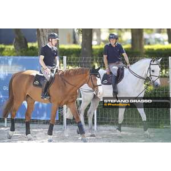 LGCT of Madrid - Warm up - Apart - Marcus Ehning (GER), Bertram Allen (IRL) - Madrid, Club de Campo de Villa - 3 May 2018 - ph.Stefano Grasso/LGCT