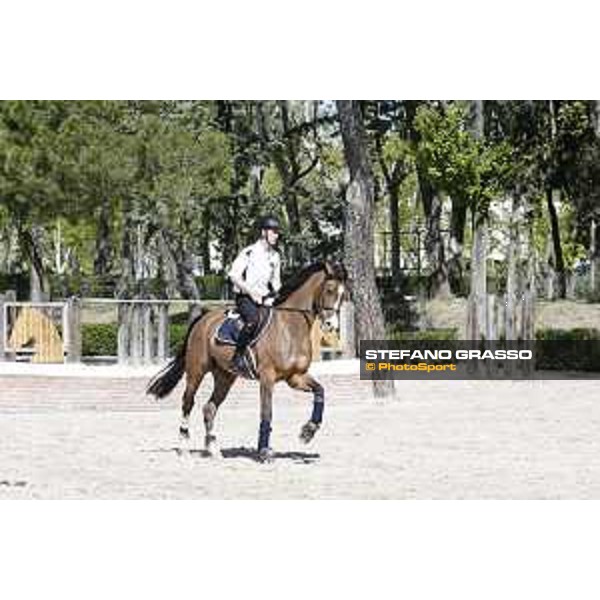 LGCT of Madrid - Warm up - Scott Brash (GBR) on Hello Jefferson - 4 May 2018 - ph.Mario Grassia/LGCT