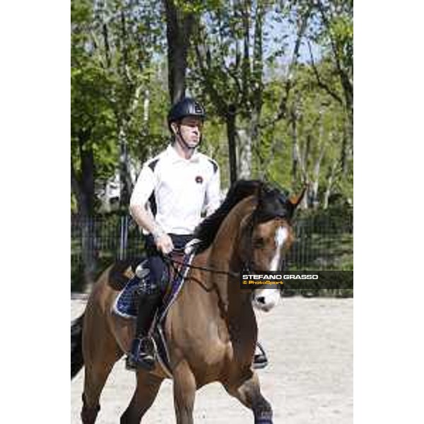 LGCT of Madrid - Warm up - Scott Brash (GBR) on Hello Jefferson - 4 May 2018 - ph.Mario Grassia/LGCT