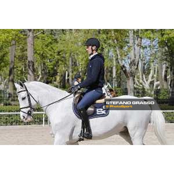 LGCT of Madrid - Warm up - Daniel Deusser (GER) on Cornet d?Amour - 4 May 2018 - ph.Mario Grassia/LGCT