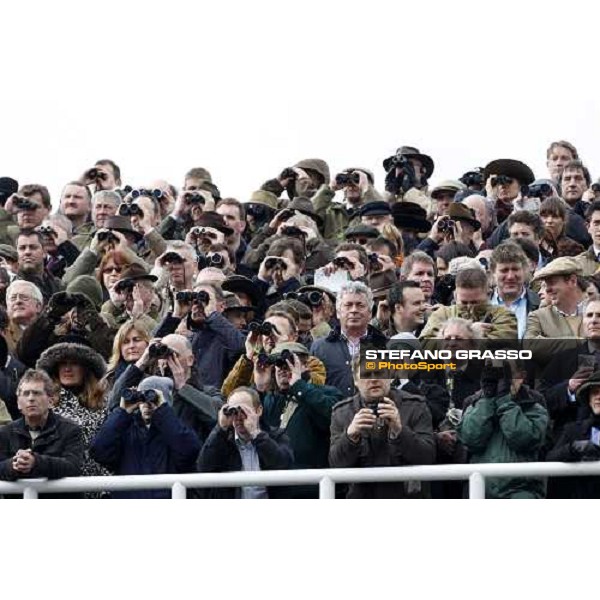 a close up of the crowd during the Smurfit Kappa Champion Hurdle Challenge Trophy Cheltenham The Festival , 1st day 11th march 2008 ph. Stefano Grasso