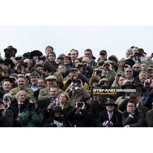 a close up of the crowd during the Smurfit Kappa Champion Hurdle Challenge Trophy Cheltenham The Festival , 1st day 11th march 2008 ph. Stefano Grasso
