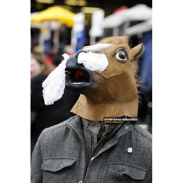 a racegoer at the Festival Cheltenham The Festival , 1st day 11th march 2008 ph. Stefano Grasso