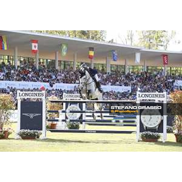 LGCT of Madrid - Grand Prix - Jose Maria Larocca (ARG) on Diablo Blanco - 5 May 2018 - ph.Stefano Grasso/LGCT