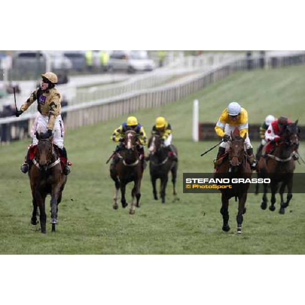 Denis O\' Regan on Inglish Drever wins the Ladbrokes World Hurdle Race beating Christphe Pieux on Kasbah Bliss Cheltenham, The Festival 3rd day, 13th march 2008 ph. Stefano Grasso