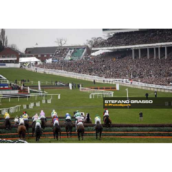 the grandstand of Cheltenham Cheltenham, The Festival 3rd day, 13th march 2008 ph. Stefano Grasso