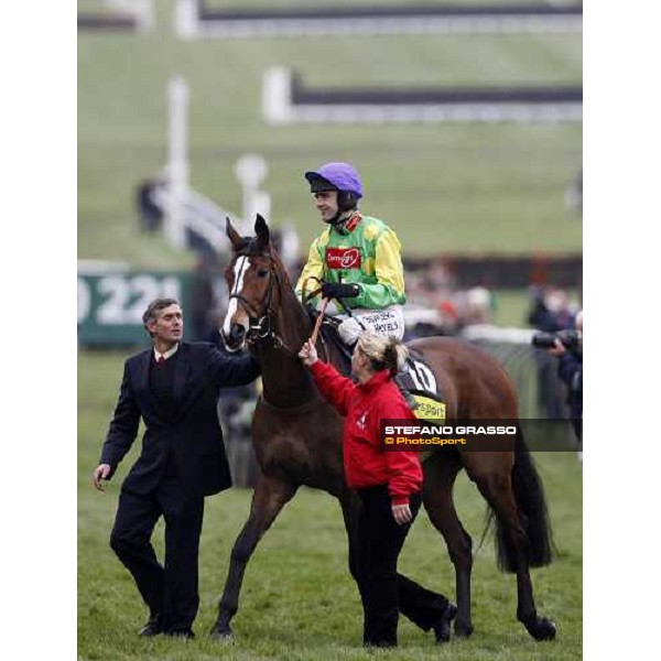 Ruby Walsh on Kauto Star parades before the race Cheltenham, 4th day, 14th march 2008 ph. Stefano Grasso