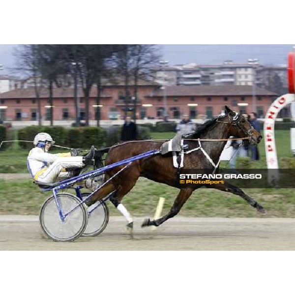 Roberto Andreghetti with Lory Trio winners of Gran Premio Beatrice Firenze, Le Mulina, 9th march 2008 ph.Stefano Grasso