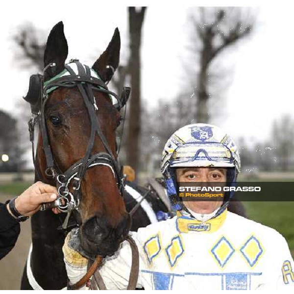 Roberto Andreghetti with Lory Trio winners of Gran Premio Beatrice Firenze, Le Mulina, 9th march 2008 ph.Stefano Grasso
