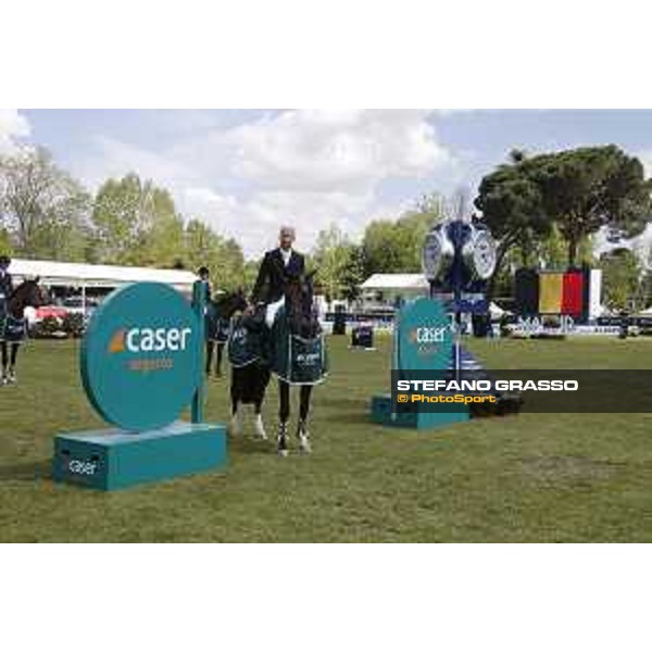LGCT of Madrid - Class 14 - Prize giving ceremony - Jerome Guery (BEL) on Kel\'Star du Vingt Ponts - 6 May 2018 - ph.Stefano Grasso/LGCT