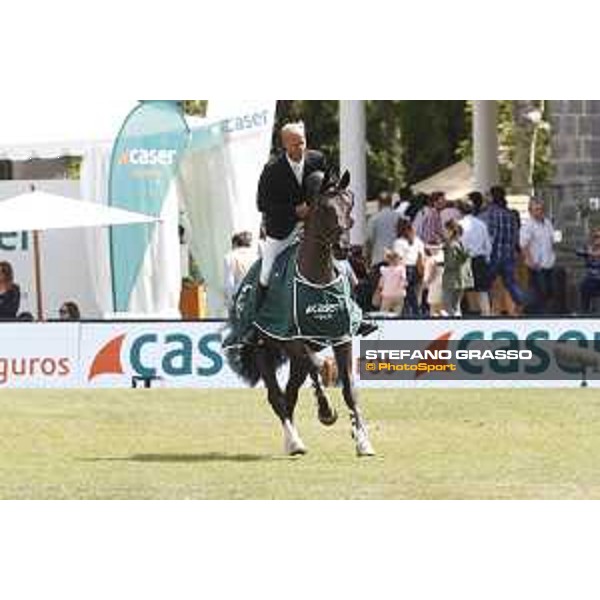 LGCT of Madrid - Class 14 - Prize giving ceremony - Jerome Guery (BEL) on Kel\'Star du Vingt Ponts - 6 May 2018 - ph.Stefano Grasso/LGCT