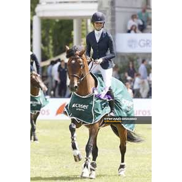 LGCT of Madrid - Class 14 - Prize giving ceremony - Paola Amilibia (ESP) on Julieta - 6 May 2018 - ph.Stefano Grasso/LGCT