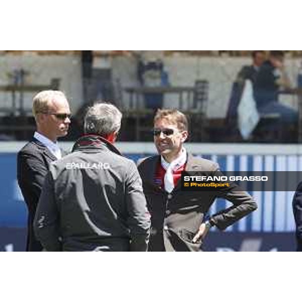 LGCT of Madrid - Behind the scenes - Julien Epaillard (FRA), Jerome Guery (BEL) , Simon Delestre (FRA) - 4 May 2018 - ph.Stefano Grasso/LGCT