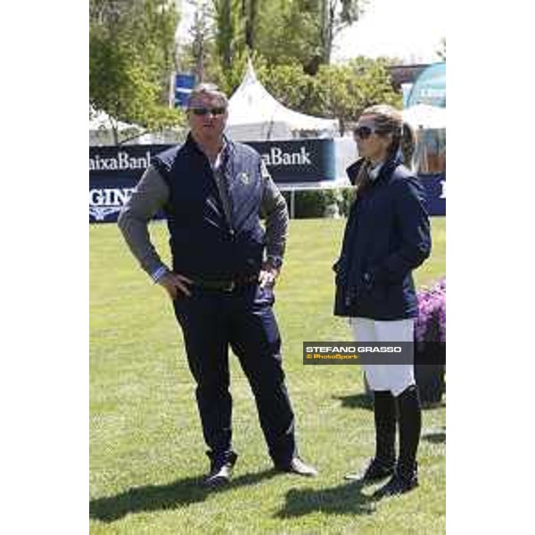 LGCT of Madrid - Behind the scenes - Jan Tops (President of LGCT and co-founder of GCL), Edwina Tops-Alexander (AUS) - 4 May 2018 - ph.Stefano Grasso/LGCT