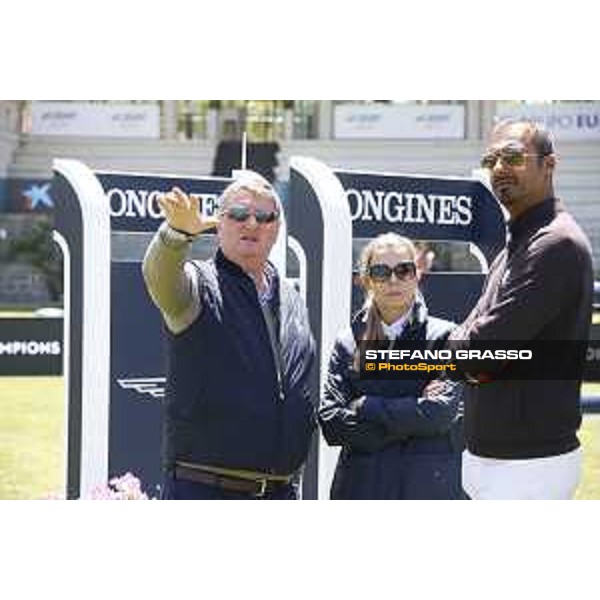 LGCT of Madrid - Behind the scenes - Jan Tops (President of LGCT and co-founder of GCL), Edwina Tops-Alexander (AUS), Sheikh Ali Al Thani (QAT) - 4 May 2018 - ph.Stefano Grasso/LGCT