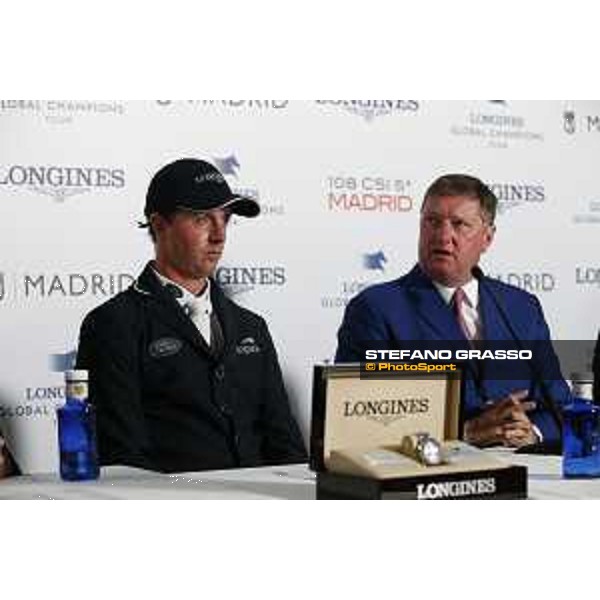 LGCT of Madrid - Press conference - Ben Maher (GBR), Jan Tops (President of LGCT and co-founder of GCL) - 5 May 2018 - ph.Stefano Grasso/LGCT