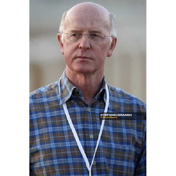 trainer John Oxx during morning track works at Nad El Sheba racetrack Dubai, Nad El Sheba 27th march 2008 ph. Stefano Grasso
