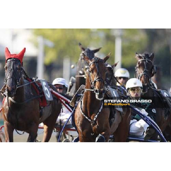 Enrico Bellei with Iglesias leads at the first turn and goes to win the Gran Premio Cittˆ di Torino Torino, Vinovo racetrack 5th april 2008 ph. Stefano Grasso