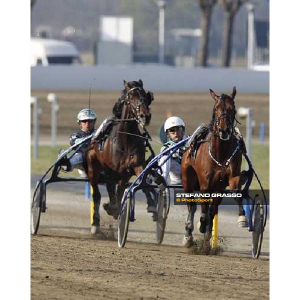 Enrico Bellei with Iglesias leads on the straight and goes to win the Gran Premio Cittˆ di Torino Torino, Vinovo racetrack 5th april 2008 ph. Stefano Grasso