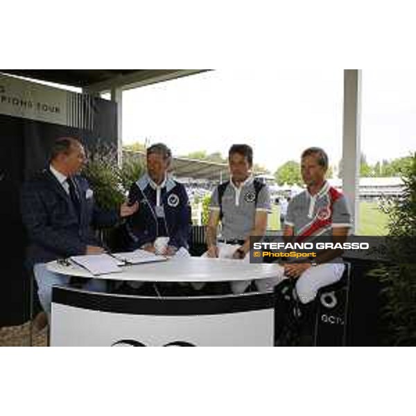 LGCT of Hamburg - GC Live studio - John Kyle, Ludger Beerbaum (GER), Harrie Smolders (NED), Rolf Goran Bengtsson (SWE) - Hamburg, Derby Park, 12 May 2018 - ph.Stefano Grasso/LGCT