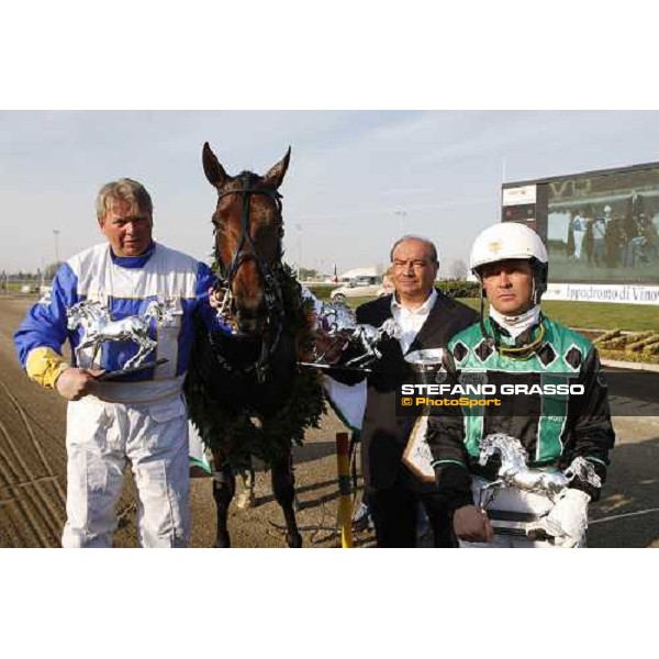 giving prize for Iglesias with Sergio Carfagna, Enrico Bellei and Holger Ehlert winners of Gran Premio Cittˆ di Torino Torino, Vinovo racetrack, 5th april 2008 ph. Stefano Grasso